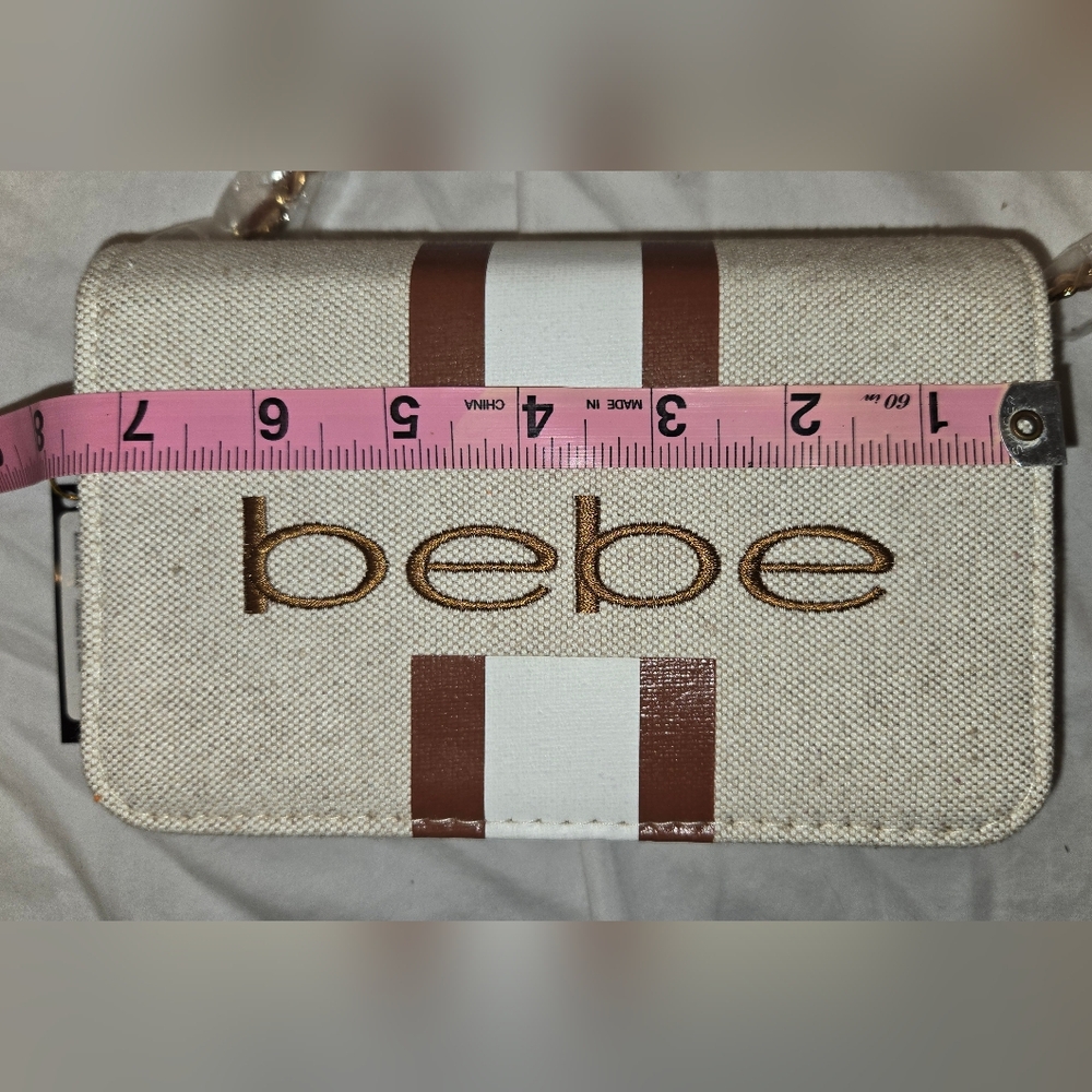 Beige and Brown Bebe Wallet